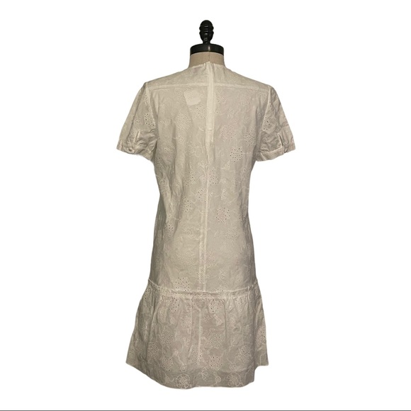 Coach Soft White Lace Round Neck Dress - Picture 6 of 7